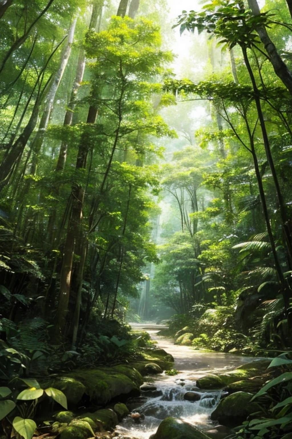 サンプル画像5:森林・小径  背景素材2(豊川内角) [d_491472]