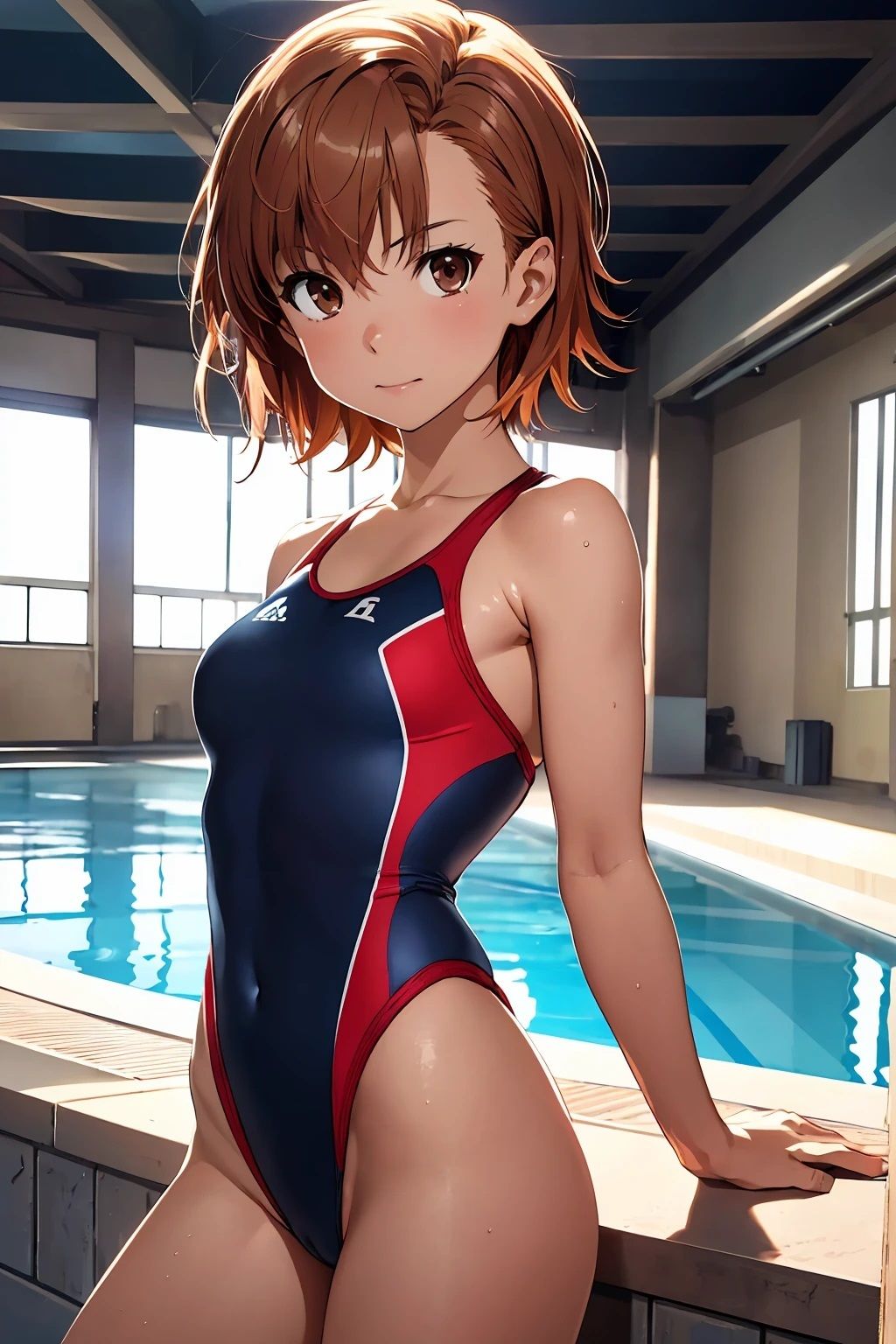 サンプル画像1:御坂〇琴  競泳水着（55枚）(ひぐまアート) [d_491484]