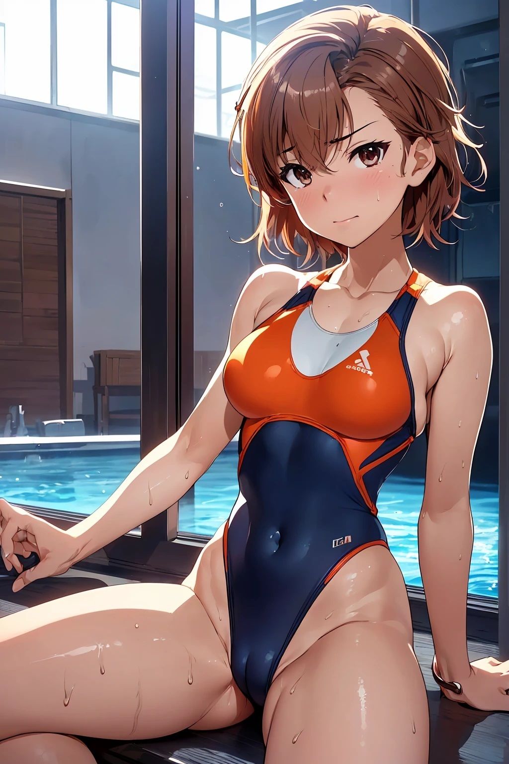 サンプル画像2:御坂〇琴  競泳水着（55枚）(ひぐまアート) [d_491484]