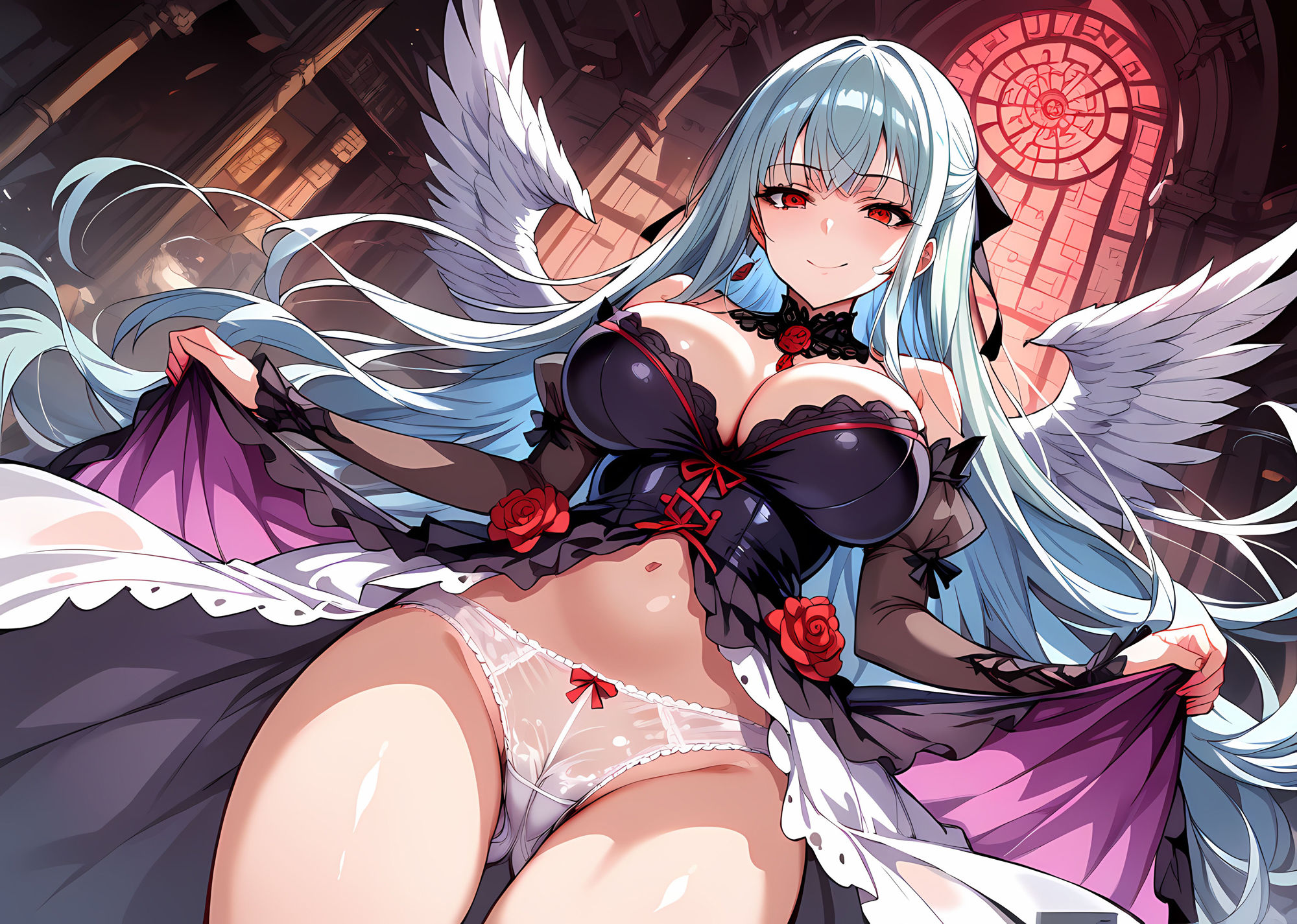 サンプル画像1:【4K 300枚】天使だって孕められたい5(バステトの館) [d_491584]