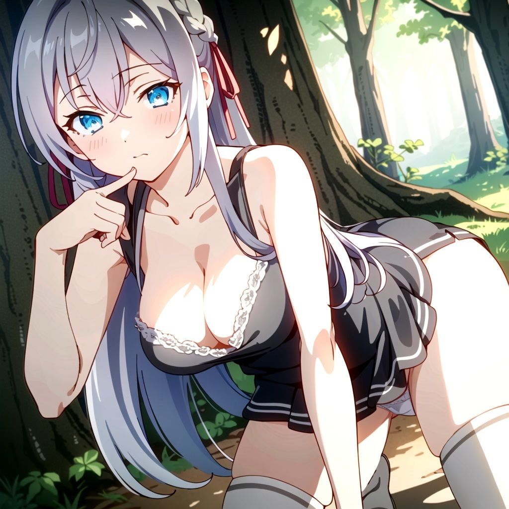 サンプル画像1:デレないロシア美少女と外出したら、俺がデレてしまった 森林編(同藍) [d_491606]