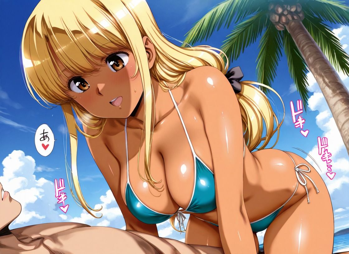 サンプル画像1:逆ナン金髪日焼けギャルは後背位が好き過ぎる(おぷてぃまいず) [d_491633]