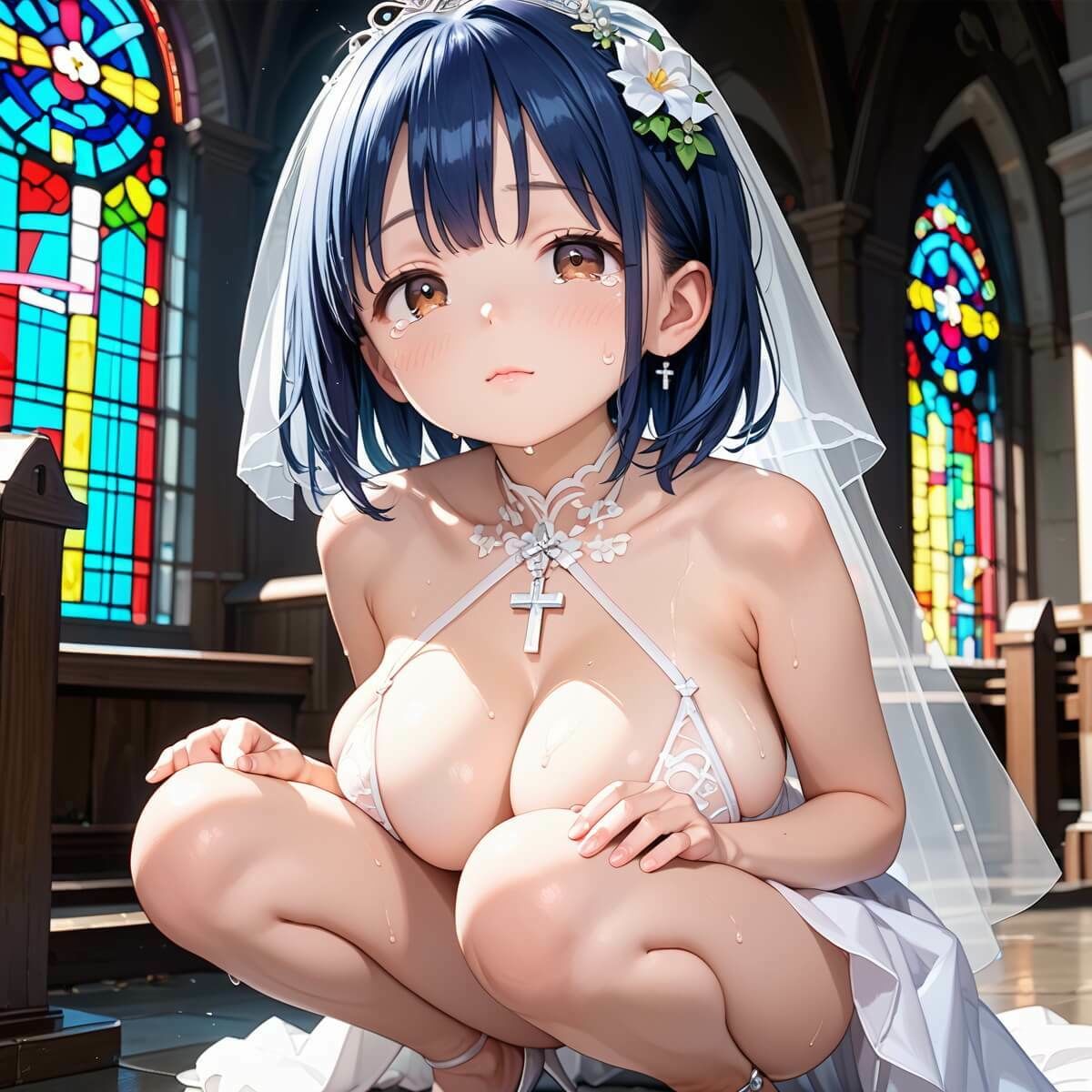 サンプル画像2:寝取られた美しき花嫁〜式当日に骨抜きに〜4【厳選CG230枚収録】(女神プロダクション) [d_491673]