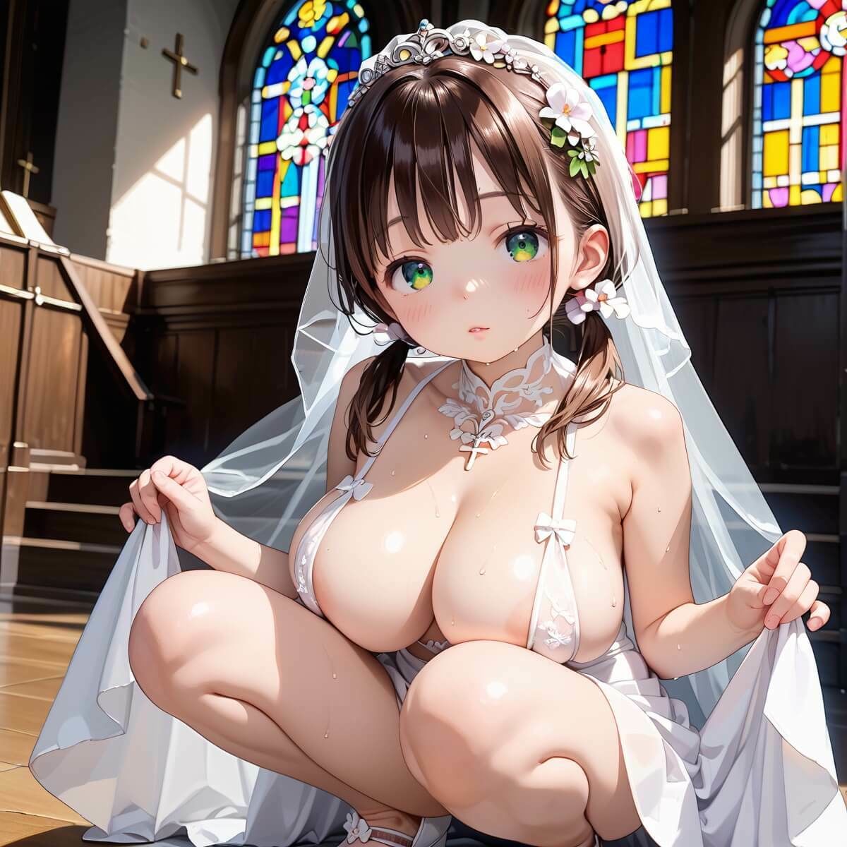 サンプル画像2:寝取られた美しき花嫁〜式当日に骨抜きに〜6【厳選CG230枚収録】(女神プロダクション) [d_491676]