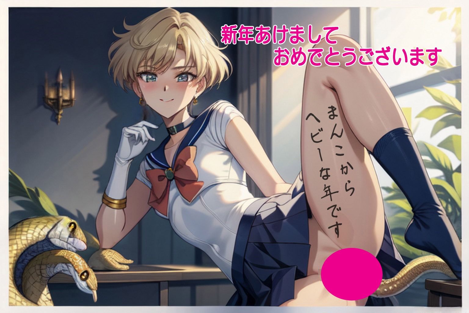 サンプル画像1:新春パコパコ落書き年賀状集  1(アニメ雷土音) [d_491813]