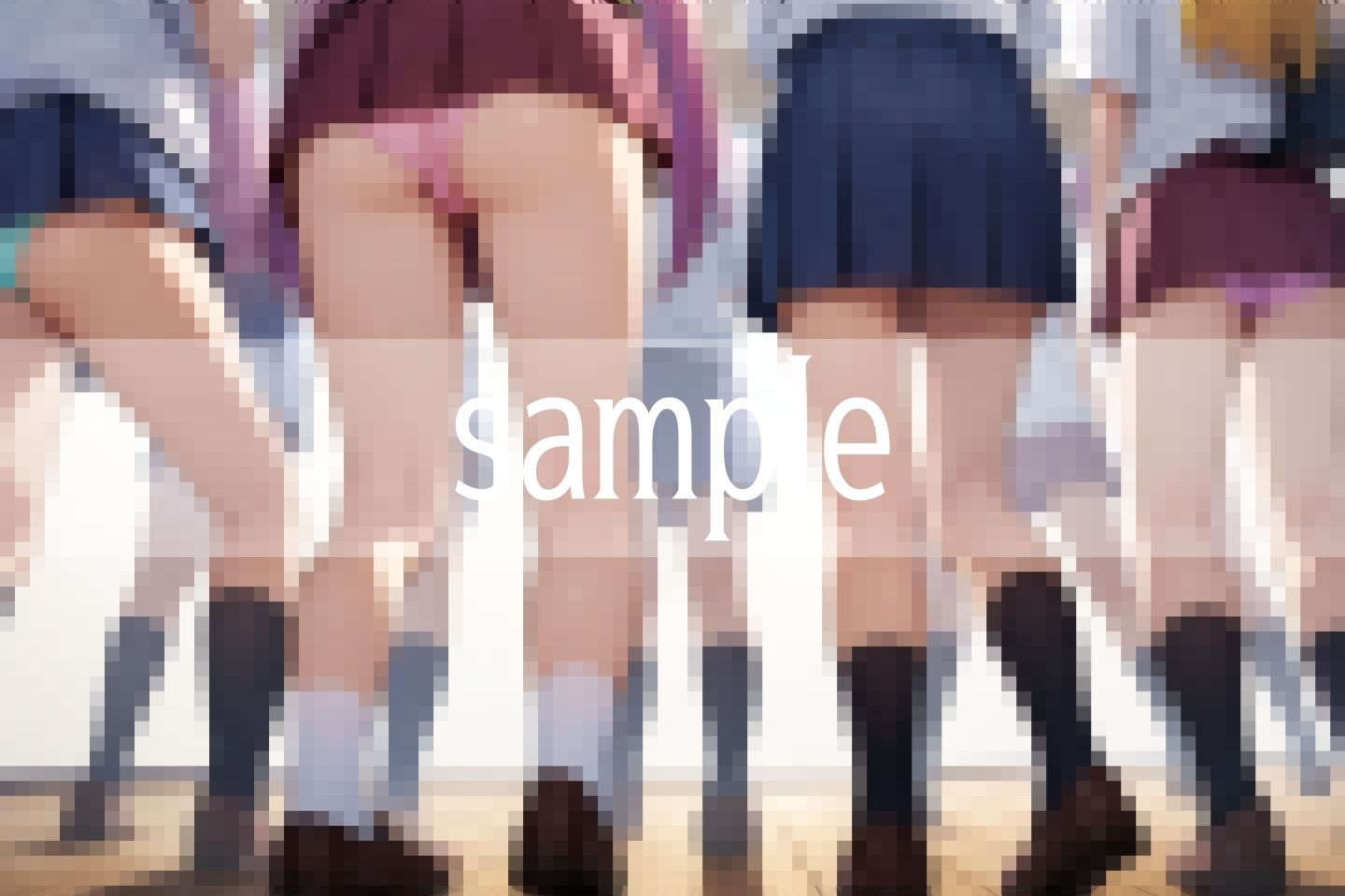 サンプル画像1:床に転生して俺は色んなパンツが見たい…(妄想-LABO) [d_491888]