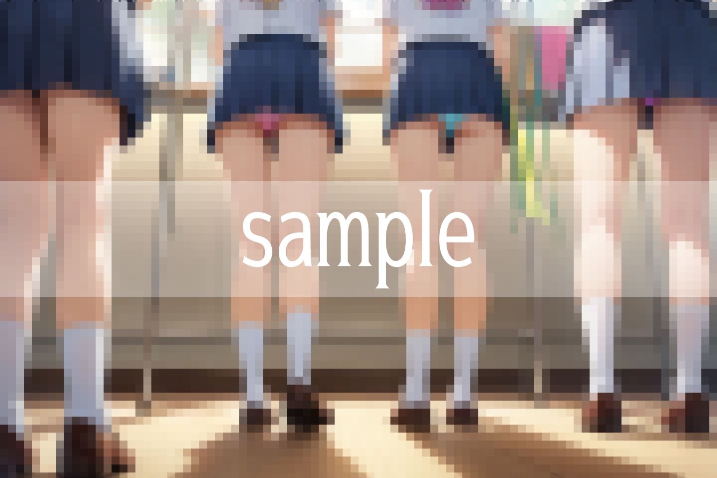 サンプル画像2:床に転生して俺は色んなパンツが見たい…(妄想-LABO) [d_491888]