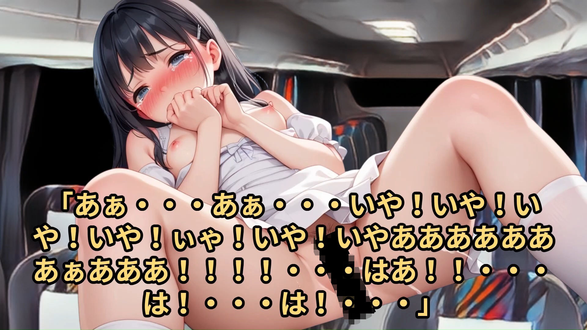 サンプル画像5:【少女痴●体験告白】夜行バスで隣の座席になった少女が寝ている間に半裸を写真撮影し、盗み見たスマホの個人情報から知り合いに画像をバラまくと脅して、好き放題に凌●した話（後編）(少女痴●体験告白) [d_491915]