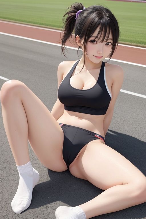 サンプル画像2:開脚アスリート 巨乳編(AI娘堂) [d_491954]