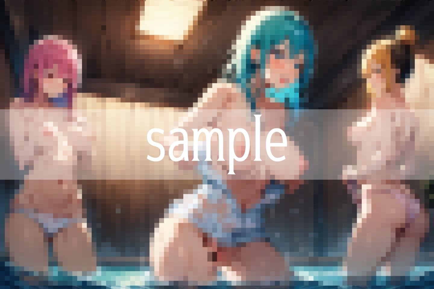 サンプル画像1:巨乳人妻が現れる秘境の混浴温泉(高画質-LABO) [d_491986]