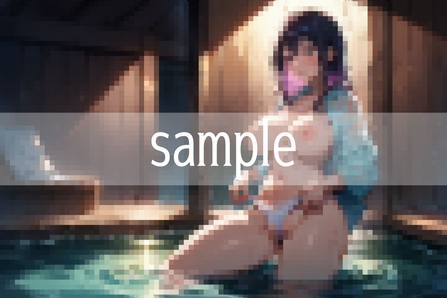 サンプル画像3:巨乳人妻が現れる秘境の混浴温泉(高画質-LABO) [d_491986]