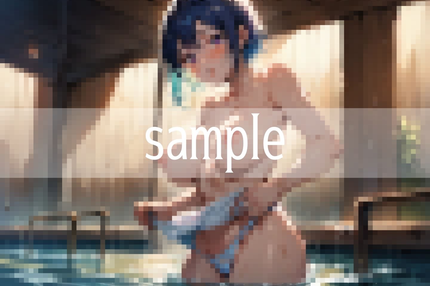 サンプル画像4:巨乳人妻が現れる秘境の混浴温泉(高画質-LABO) [d_491986]