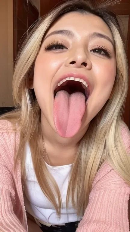 サンプル画像4:金髪生意気ギャルのアヘ顔集(AI) [d_492166]