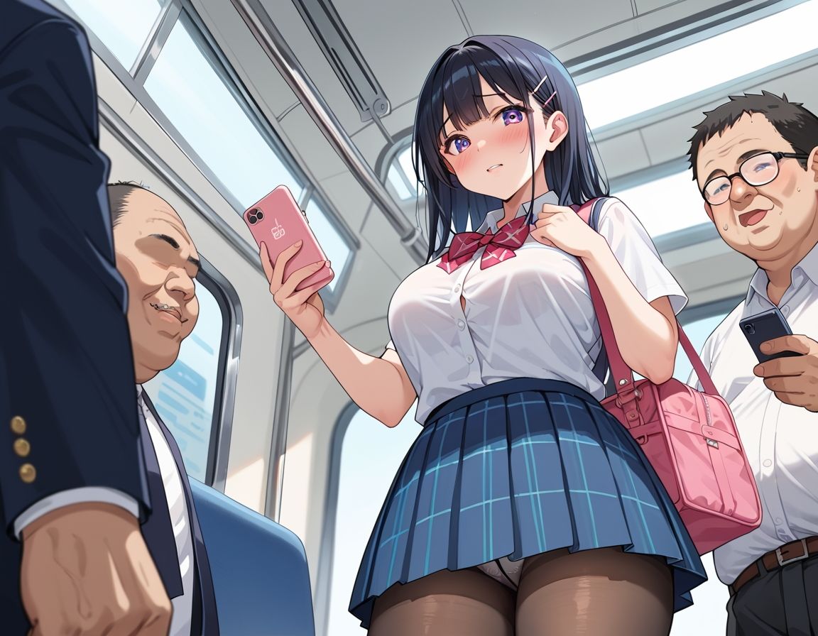 サンプル画像1:女子校生にぱこぱこ中出し 肉欲急行(ひつじ雲) [d_492295]