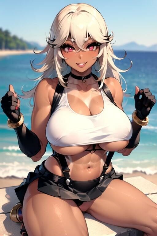 AIグラビアCG集 爆乳ギャルティファの画像1