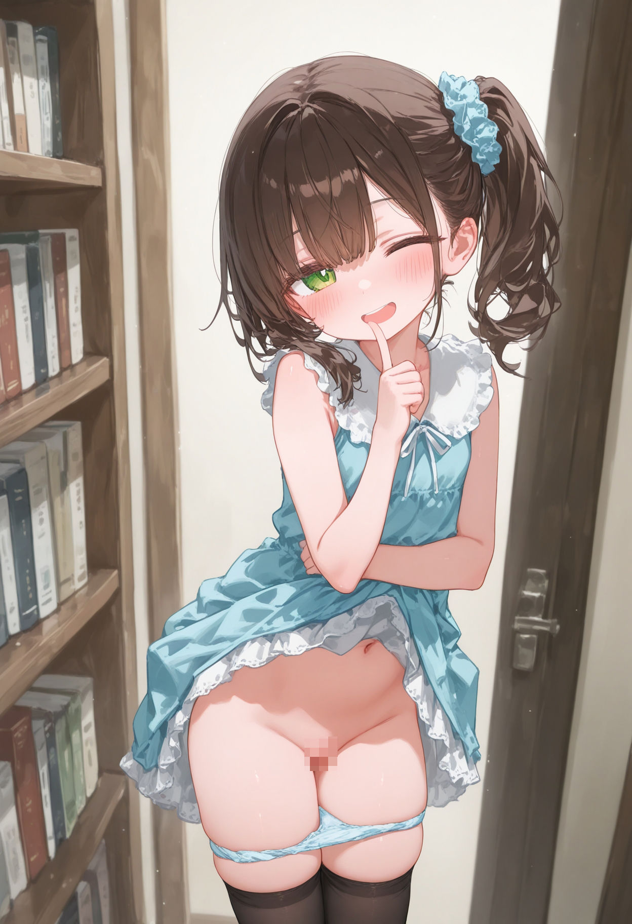 サンプル画像5:ぬぎかけぱんつとつるつるまんこ(ことあっと展) [d_492546]