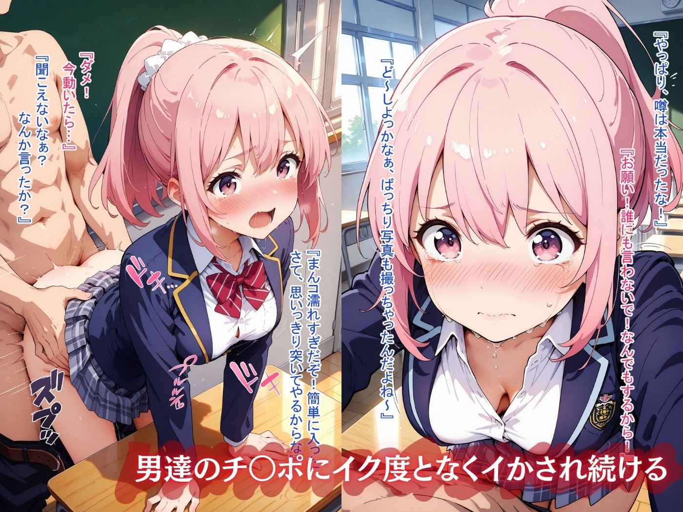 サンプル画像6:弱みを握られた美少女2人を犯した話(ひまわり☆たんぽぽ) [d_492557]