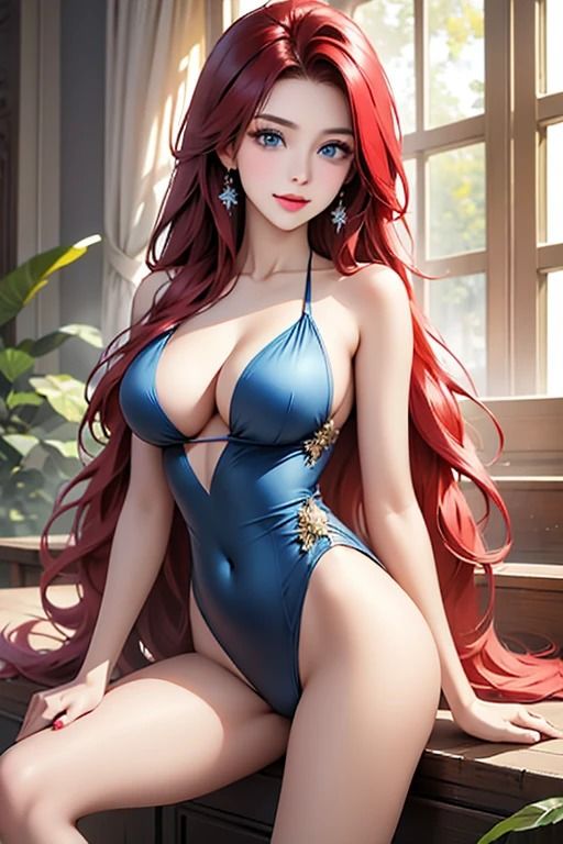 サンプル画像2:【AI美女:イラスト集20】AI Beauty: naked sexy women posters anime(Creator of AI Beauty) [d_492568]
