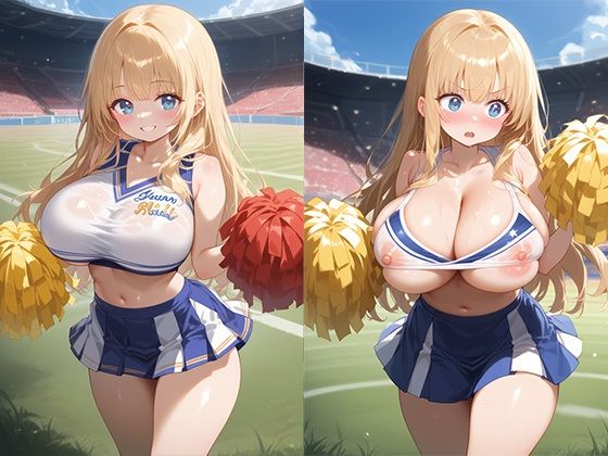 サンプル画像2:巨乳チアリーダーに射精応援させる！(ふわとろ亭) [d_492625]