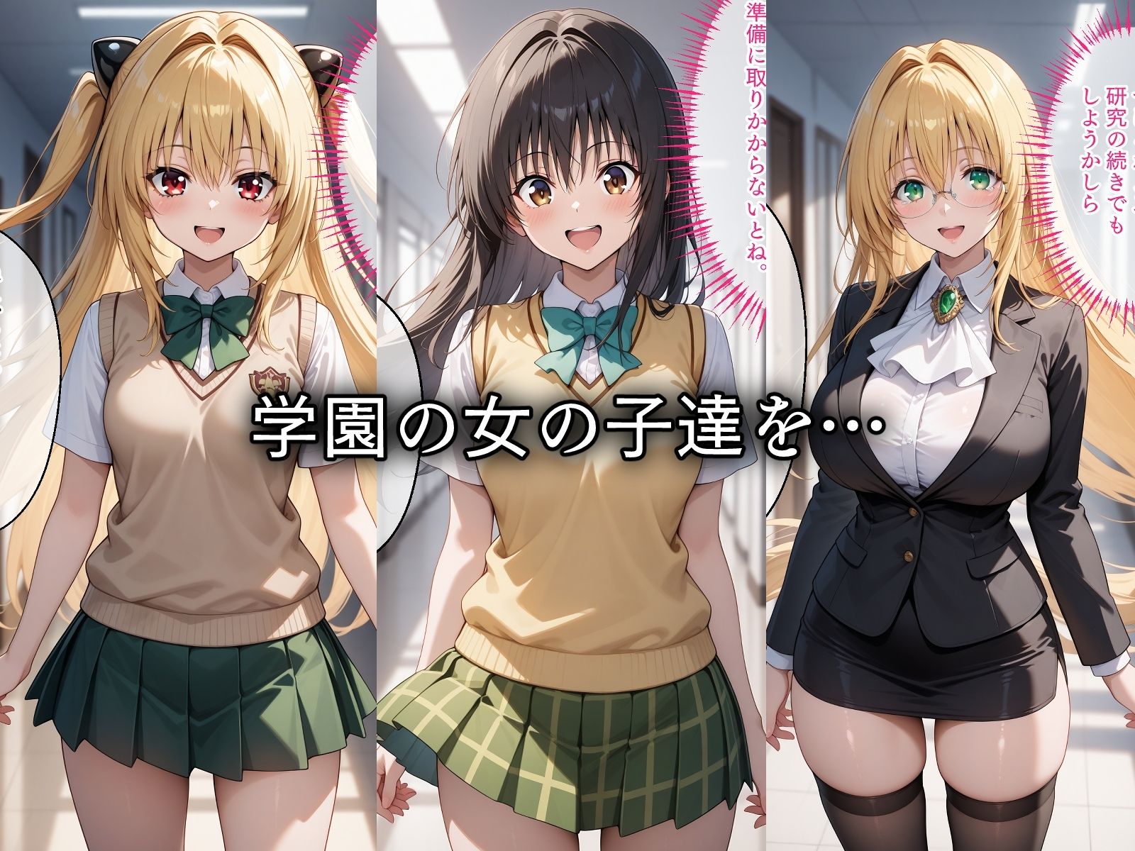 サンプル画像1:寝取られたハーレム〜催〇アプリで種付け完了(ロムッテロ) [d_492688]