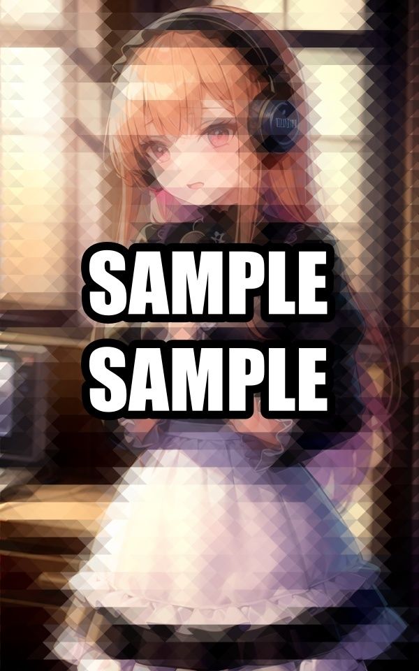 サンプル画像1:音楽を聴いているお嬢様(あらたると) [d_492753]