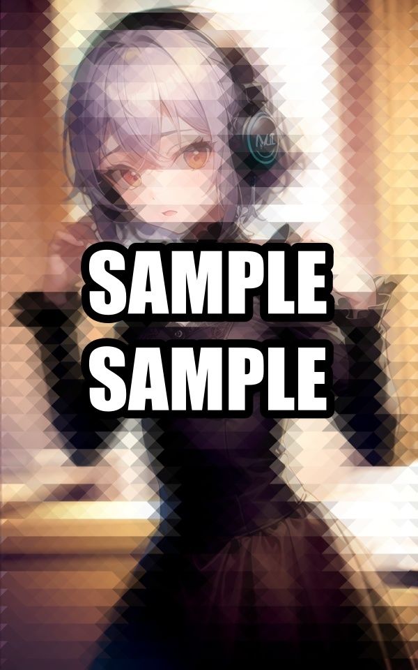 サンプル画像6:音楽を聴いているお嬢様(あらたると) [d_492753]