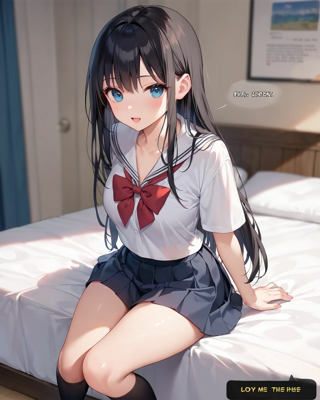 サンプル画像4:幼馴染みが、エッチすぎたので、我慢できずに中出しした話(AIくいーん) [d_492794]