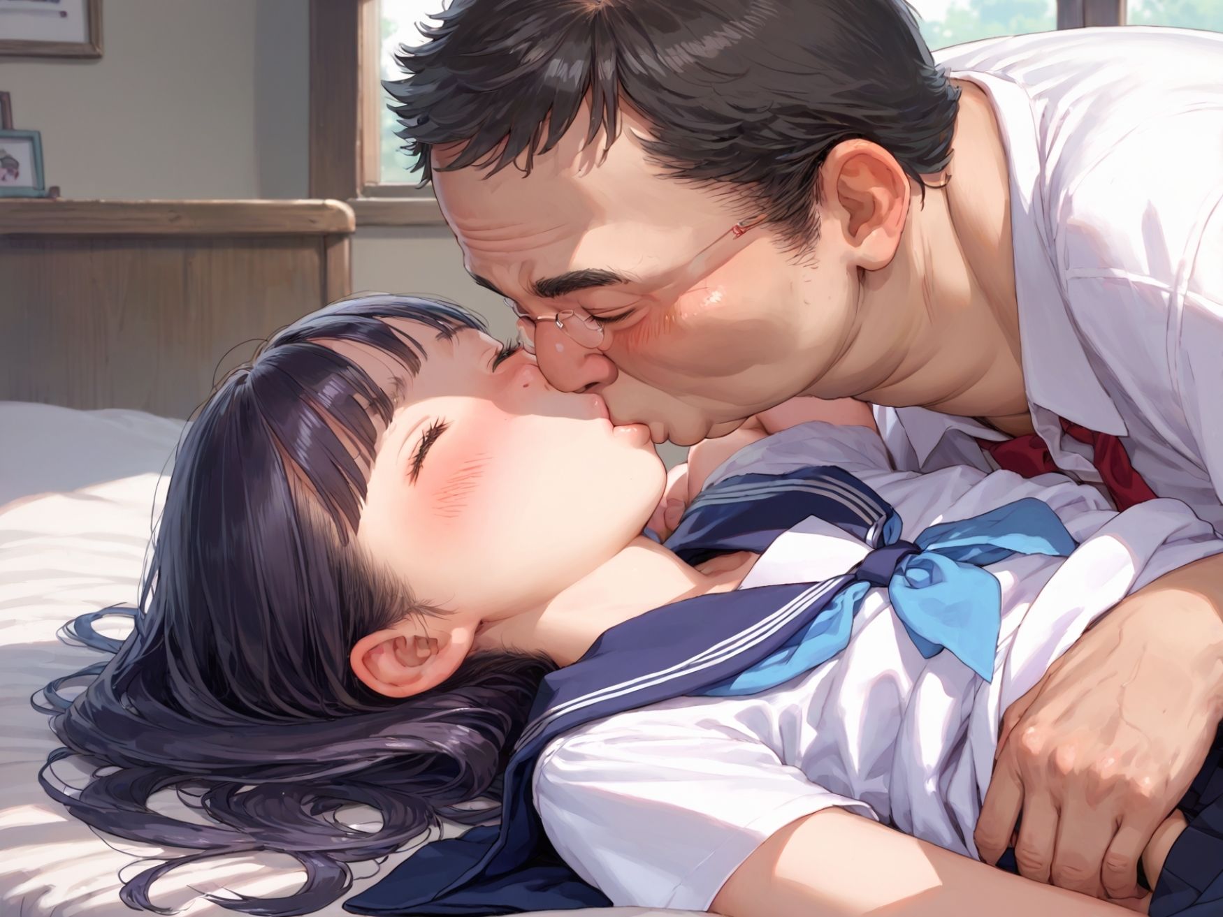 サンプル画像6:つるぺた少女がおっさんのいいなり辱め(ろりっ子暮らし) [d_492851]