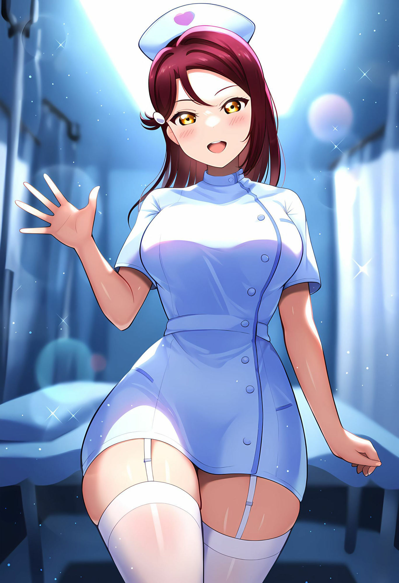 サンプル画像1:梨子ちゃんのエッチなCG集（ナース編）(かたい棒) [d_492857]