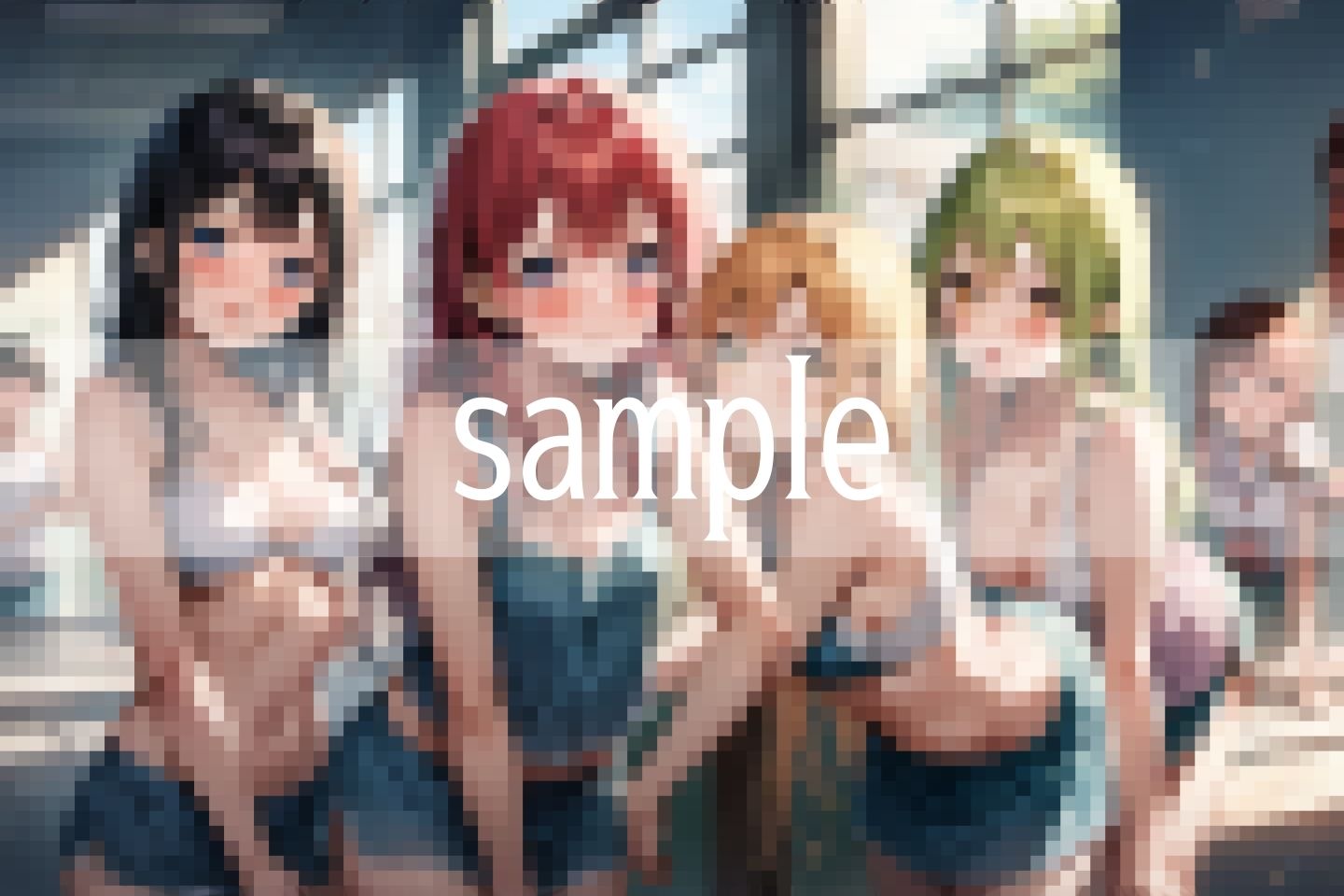 サンプル画像6:薄着だけど気にしない…ホントは濡れちゃってますけど(高画質グラビア) [d_492875]