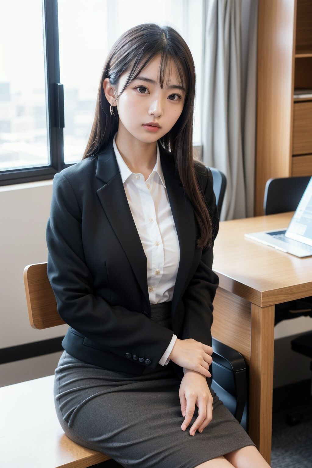 サンプル画像5:新入社員調教-社内SEX-仕事中に生ハメ(マンゴーぷりん) [d_492917]