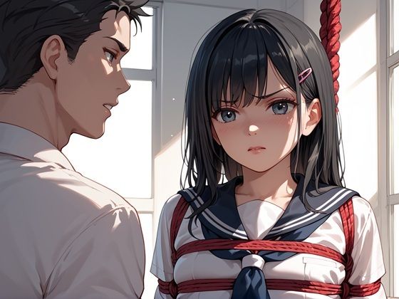 サンプル画像1:緊縛調教で中出しされ続ける制服美少女  —逃れられない運命—(マルヒ出版) [d_492990]