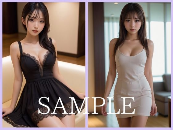サンプル画像4:【妖艶な美女】ドレス美女と寝取られ不倫(AI CAFE GALLARY) [d_492995]