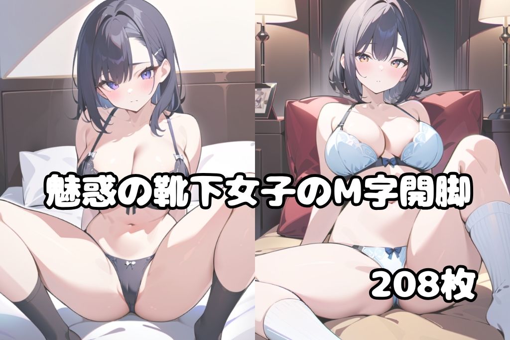 サンプル画像1:靴下履いた可愛い女の子のM字開脚(彩風  咲) [d_493186]