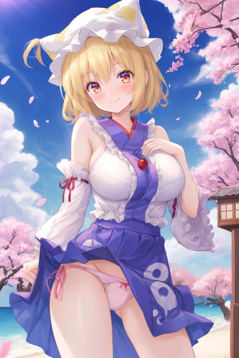 サンプル画像5:藍様と橙の思い出写真集〜春の晴れた朝の海編〜(ゆるふわ研究所) [d_493340]