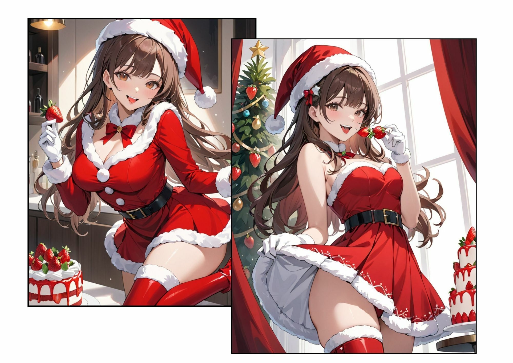 サンプル画像4:【性】なる夜に小悪魔サンタがやってきた？(ろべろべ出版社) [d_493409]