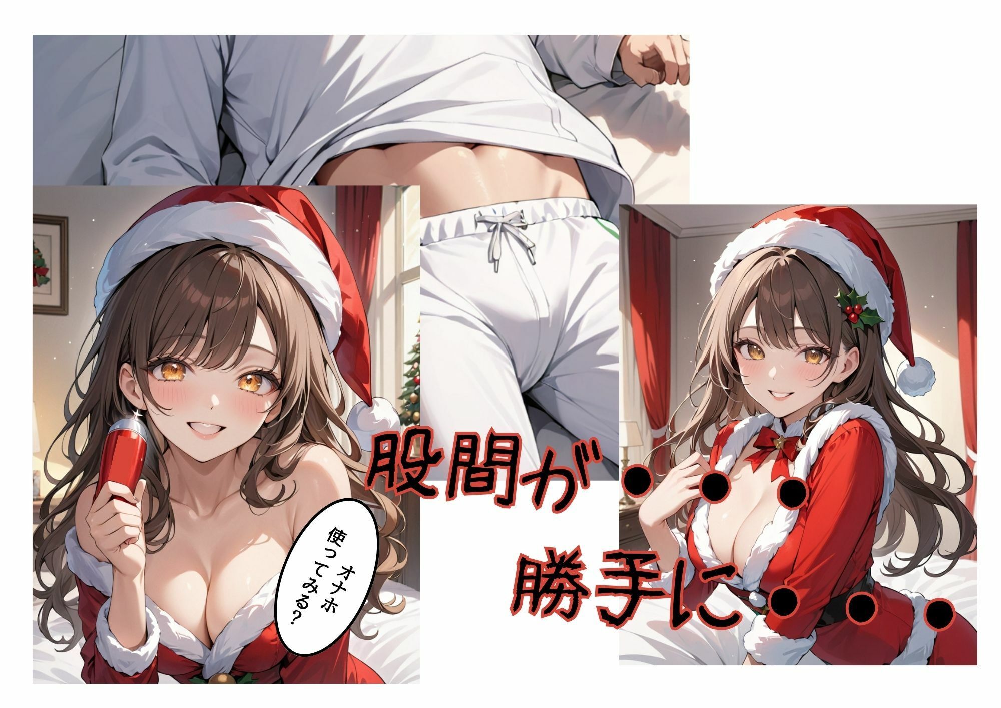 サンプル画像5:【性】なる夜に小悪魔サンタがやってきた？(ろべろべ出版社) [d_493409]