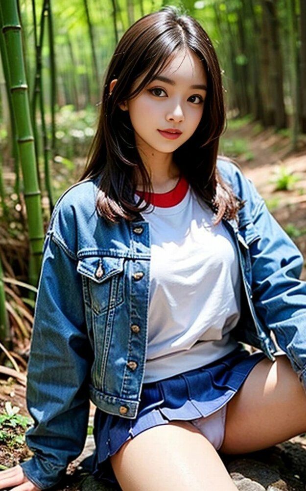 サンプル画像1:女子大生竹林デートパンチラ画像集(榊原大造) [d_493422]