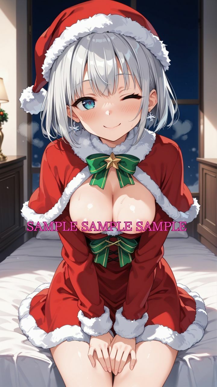 サンプル画像3:男女比1対10000の世界 サンタ（♀）達とセックスし放題でちんぽが乾く暇もないヤリ放題ハーレムライフ！(TailorFetiAI-Pix) [d_493631]