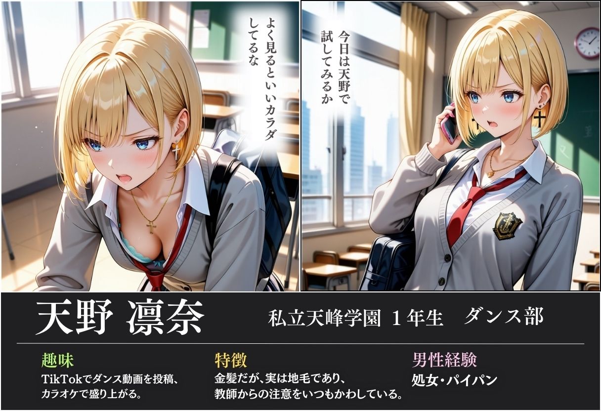 サンプル画像3:【全ページセリフ入り】催●アプリで生意気生徒に強●種付け(りんごのたね) [d_493815]