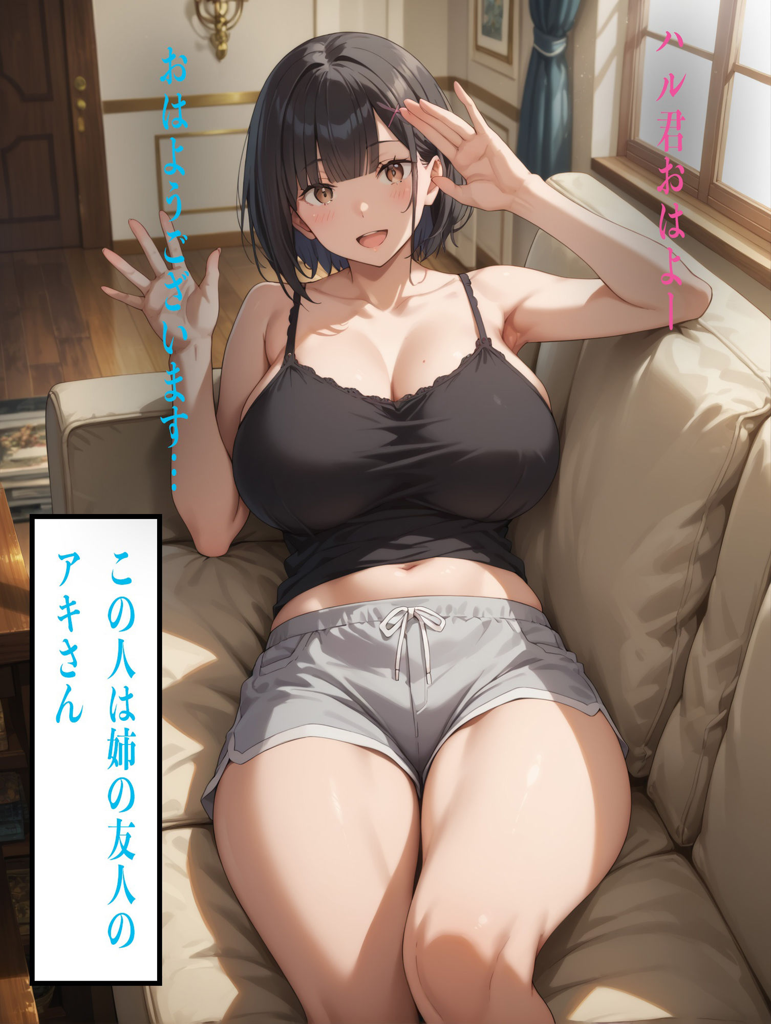 サンプル画像1:ドスケベ淫乱な姉の友達と隠れて中出しセックスしまくる話（エロボイス付きスライドショー動画あり））(コロッケ) [d_493840]