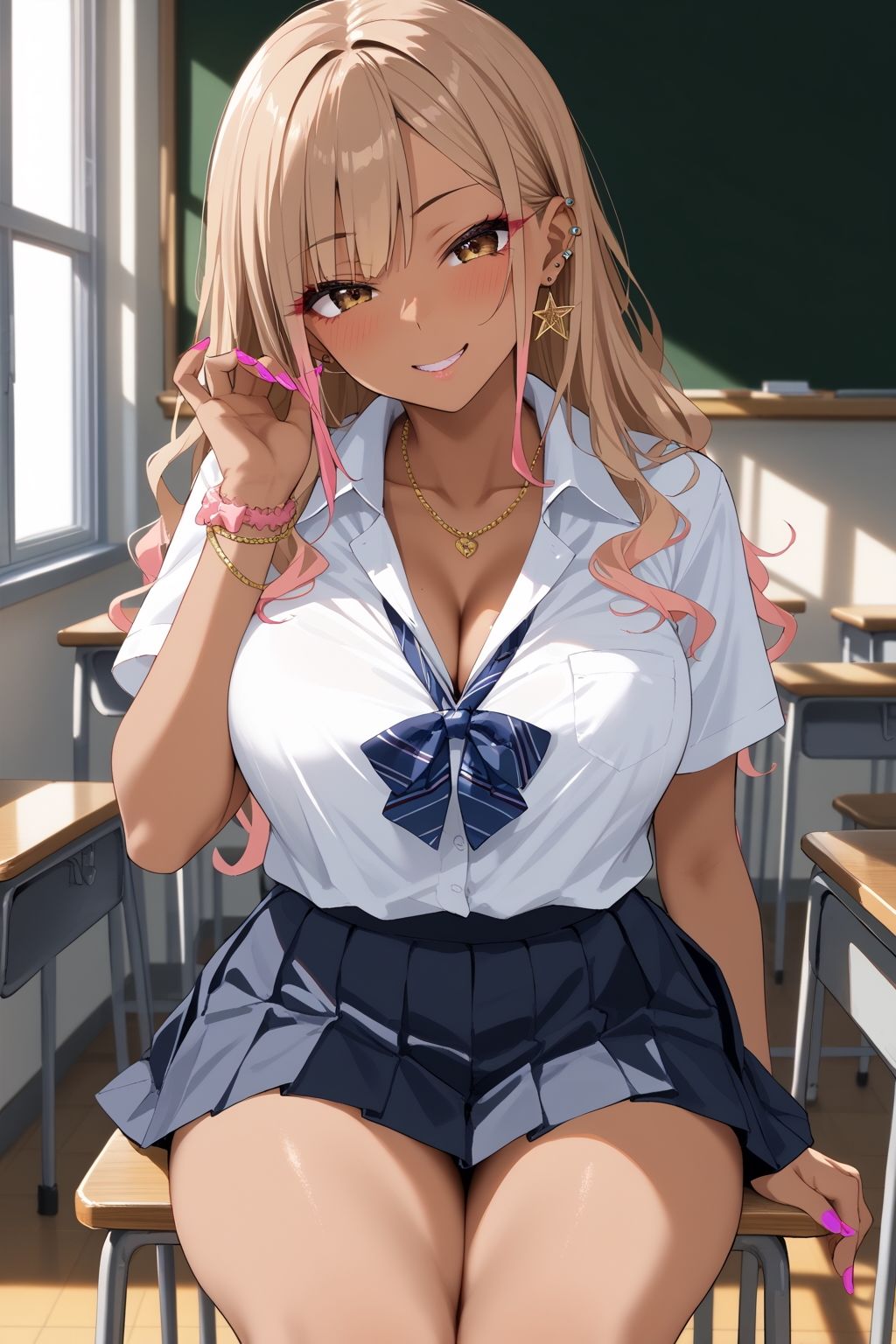 サンプル画像1:罰ゲームで僕とHする事になった陽キャ黒ギャルが僕の巨根に沼ってしまい放課後の日課になった件(夢乃愛香) [d_494016]