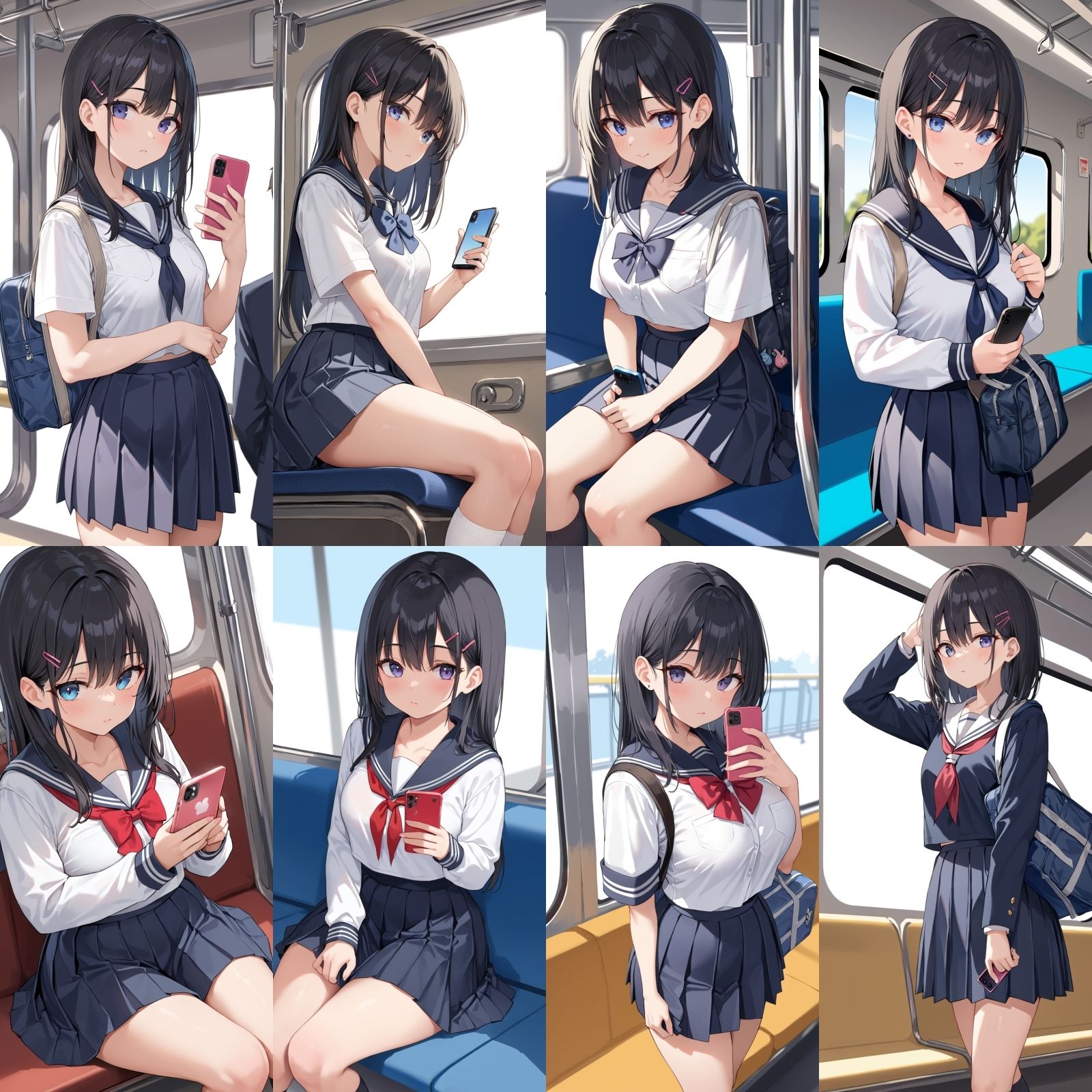 サンプル画像1:ー精〇ぶっかけまくりの痴●ー女子〇生に電車で種付け(女子高生) [d_494019]