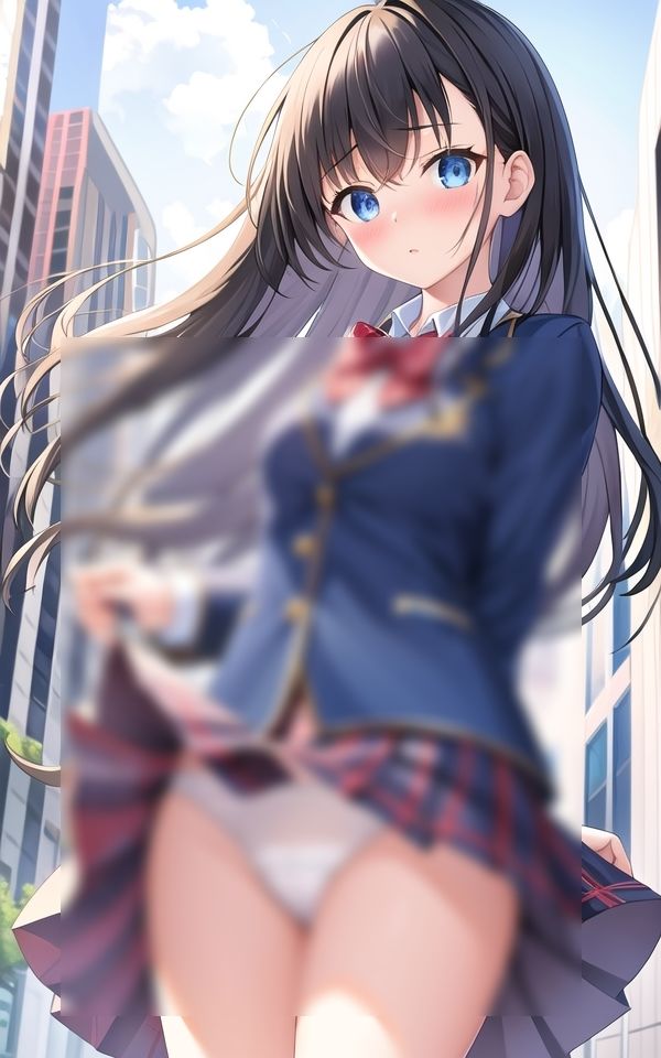 サンプル画像1:風チラしちゃう、美女パンツ(妄想マニア) [d_494041]