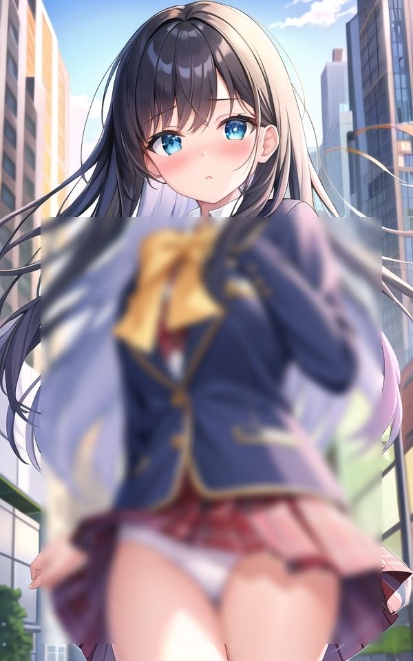 サンプル画像2:風チラしちゃう、美女パンツ(妄想マニア) [d_494041]