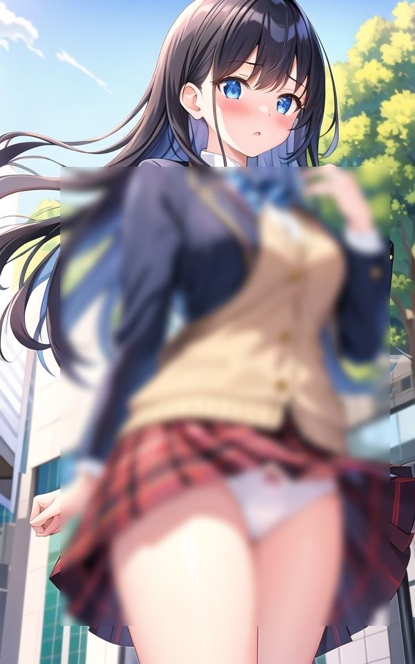 サンプル画像3:風チラしちゃう、美女パンツ(妄想マニア) [d_494041]