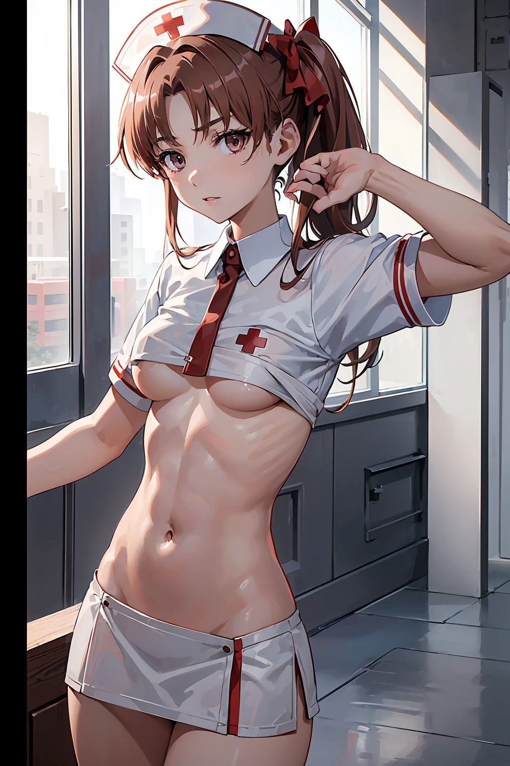 サンプル画像3:白〇黒子    ナース服（120枚）(ひぐまアート) [d_494301]