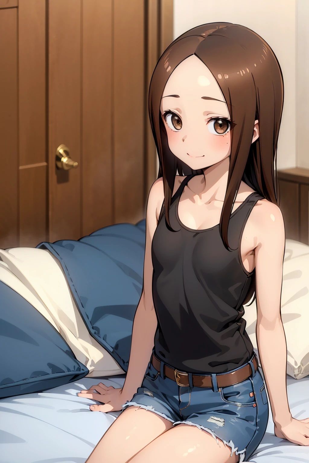 サンプル画像1:高〇さん  黒タンクトップ（60枚）(ひぐまアート) [d_494317]