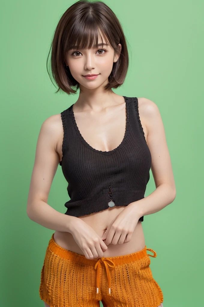サンプル画像2:AI美女写真集 ほほえみセレクション＃11 ニットのショートヘア美女(Ai-HOHOEMI) [d_494330]