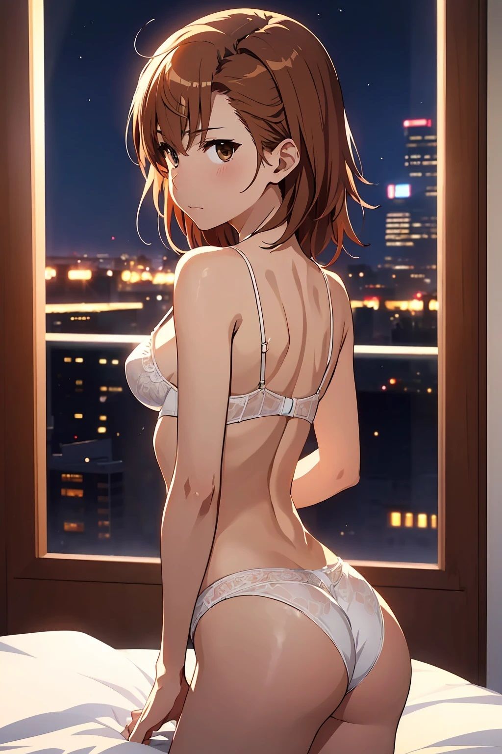 サンプル画像1:御坂〇琴  白レース下着（37枚）(ひぐまアート) [d_494355]